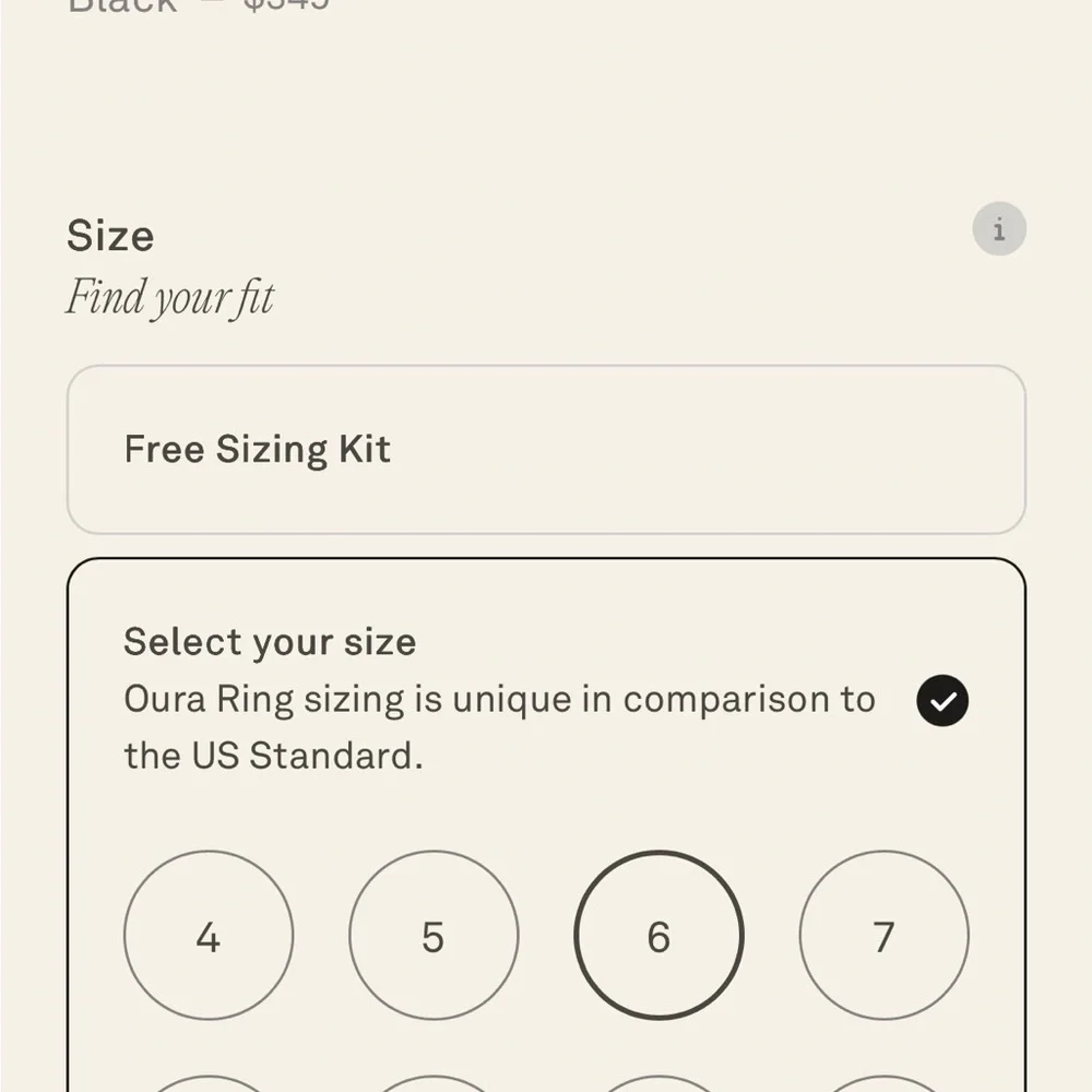 Oura Ring - Black 6
